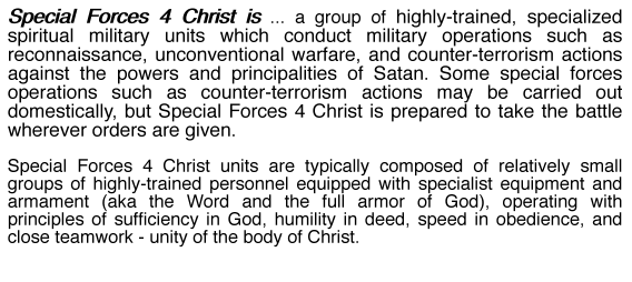 Special Forces 4 Christ is